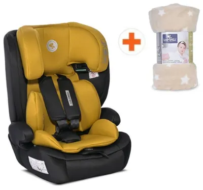 Scaun auto Lorelli - Colombo, i-Size, 76-150 cm, Lemon Curry + pătură
