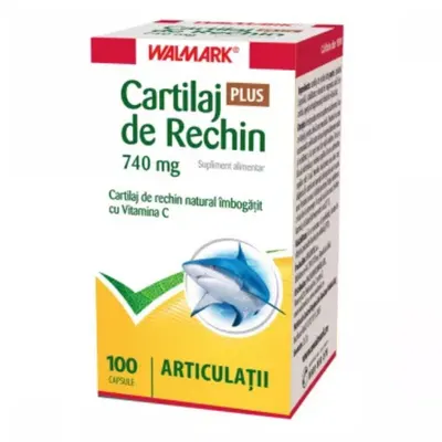 Cartilaj de Rechin Plus 740 mg, Walmark | 100 capsule