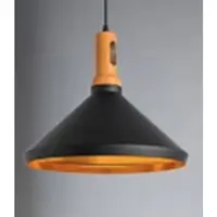 Vintage – Pendul metalic 1908 E27 (negru-auriu)