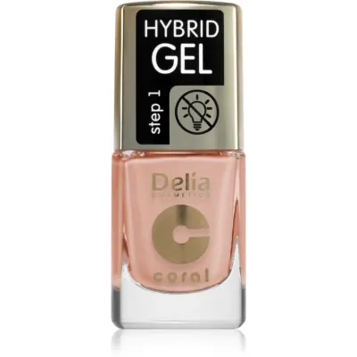 Delia Cosmetics Coral Nail Enamel Hybrid Gel lac de unghii sub forma de gel culoare 136 11 ml