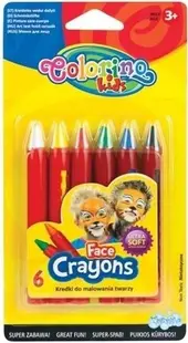 Set de pasteluri pentru față Colorino Kids – 6 culori