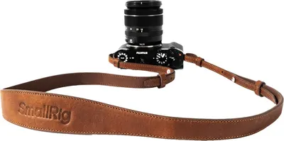Curea pentru gât SmallRig - Universal Leather Camera Strap, maro