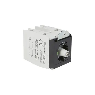 Osmoz block sub-assemblies - pentru illuminated head - 2 NO/NC - alb - 12-24 V~/=