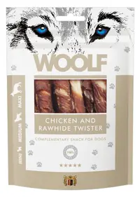 WOOLF DOG SNACKS Chicken and Rawhide Twister 100g