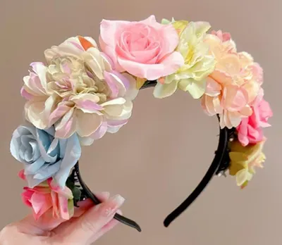 Cordeluta pentru Par Model Floral - M3