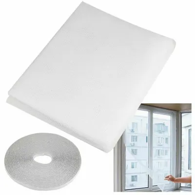 Plasa anti-insecte pentru usa, dimensiuni 60x200cm, banda montare, 2 bucati