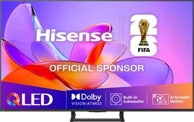 Televizor smart Hisense - 65A7Q, 65'', 4K, QLED, 2x10 W + Built-in Subwoofer 20W, negru