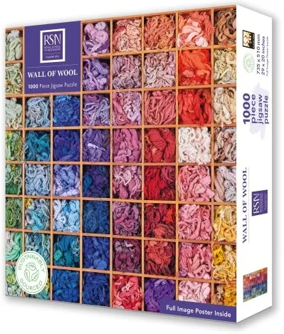 Puzzle Flame Tree din 1000 piese - Paleta de culori a lânii
