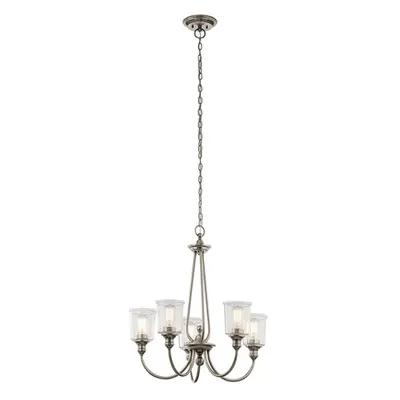 Corp de iluminat suspendat, lustra Waverly 5 Light Chandelier – Classic Pewter
