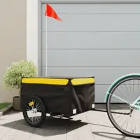 Gossi remorca pentru biciclete, negru si galben, 45 kg, fier