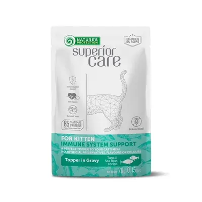 Gustari pentru pisici, Nature's Protection, ton si biban, 70 g
