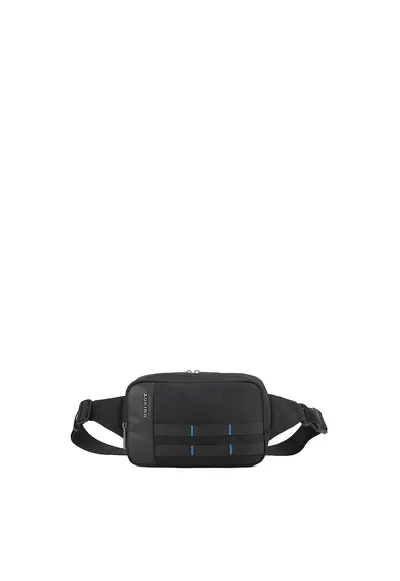 Borseta unisex cu buzunare multiple - Negru