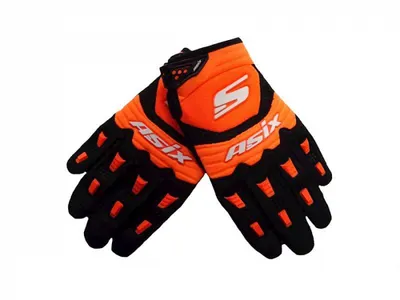 Manusi enduro atv cross Asix AS3 Senior, culoare portocaliu, marime S