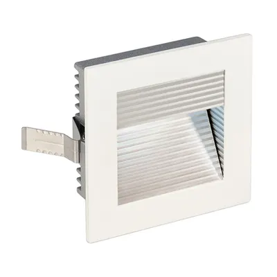 Spot incastrat, FRAME CURVE Wall lights, white recessed fitting, LED, 4000K, square, matt white, incl. leaf springs
