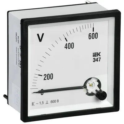 Voltmetru E47 600V class accuracy 1,5 72x72mm