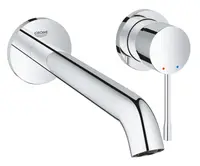 Baterie lavoar Grohe Essence 29193001, 1/2 inch, pe perete, L 230 mm, necesita valva, Crom