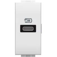 Incarcator USB 5 Vdc tip C pentru dispozitive de pana la 1.500 mA - 110-230V 50-60 Hz Bticino Living Light N4192C