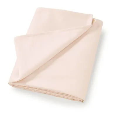 Cearceaf bej din bumbac satinat 180x260 cm Cotton Sateen – Bianca
