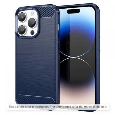 Husa pentru Apple iPhone 17 Pro Max, Techsuit, Carbon, Albastra