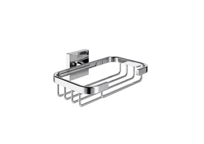 Etajera baie Roca Cubica A816826001, montare pe perete, 150 x 110 mm, metal, Crom