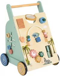 Jucărie din lemn pentru copii mici Moni Toys - Lala, verde