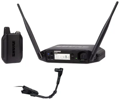 Sistem de microfon wireless Shure - GLXD14+/B98, negru