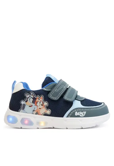 Pantofi velcro bleumarin pentru copii - Bleumarin