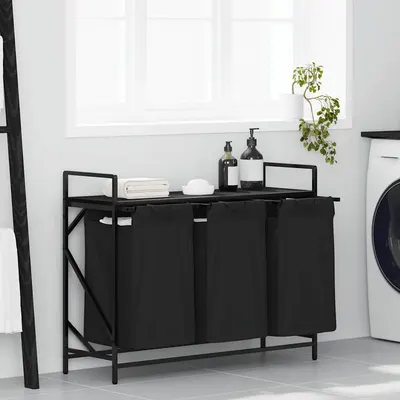 Gossi cos de rufe 3 compartimente cu raft stejar negru
