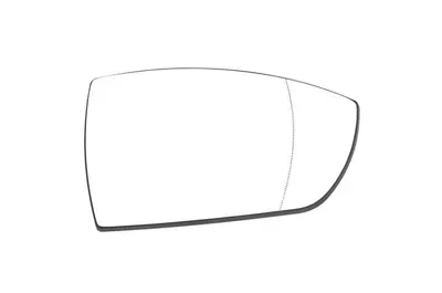 Sticla oglinda laterala Dreapta potrivit FORD ECOSPORT dupa 2012 - (asferice)