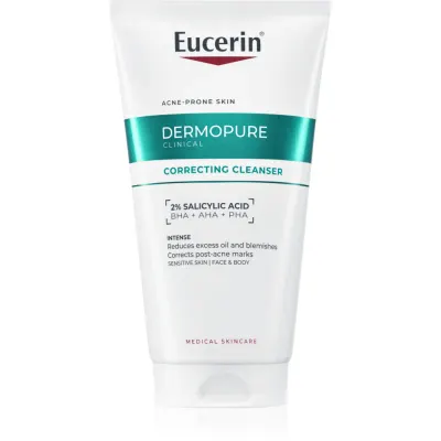 Eucerin DermoPure Clinical Correcting Cleanser gel exfoliant de curatare pentru fata si corp 150 ml