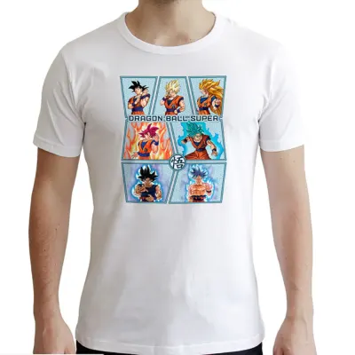 Tricou Dragon Ball Super - Goku's transformations - XL