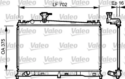 Radiator motor potrivit MAZDA 6 1.8 2.0