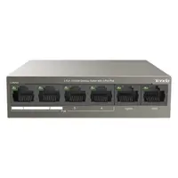 Switch TENDA TND-TEF1106P-4-63W, 4 porturi PoE, 2 porturi uplink RJ45 10/100Mbps