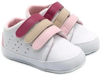 Pantofi pentru bebeluși Funny Baby - Rainbow, mărimea17, 4-8 luni, pantofi sport, roz