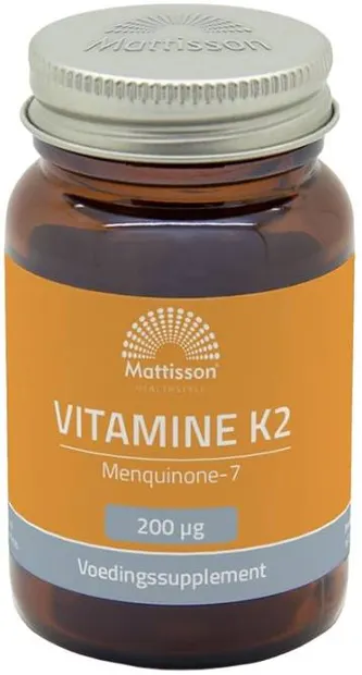 Vitamin K2, 200 µg, 60 tablete, Mattisson Healthstyle