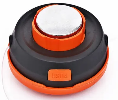UB Cap motocoasa buton metal gri+portocaliu MX144