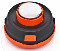 UB Cap motocoasa buton metal gri+portocaliu MX144