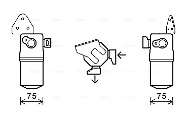 Uscator aer conditionat potrivit AUDI A8 D3 2.8-6.0 10.02-07.10
