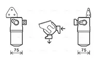 Uscator aer conditionat potrivit AUDI A8 D3 2.8-6.0 10.02-07.10