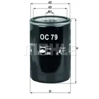 Filtru ulei MAHLE ORIGINAL OC 79