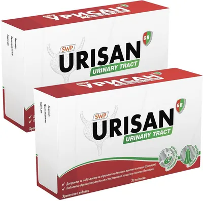 Urisan Urinary Tract Pentru căi urinare sănătoase, 2 x 30 tablete, Sun Wave Pharma