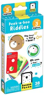 Joc educativ Banana Panda Peek-a-boo - Ghicitori, pentru începători, 3+ ani
