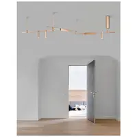 Sistem iluminat pe sina DECORATIVE MAGNETIC Magnetic Tubular Structure Satin Auriu Aluminiu IP20 Included Driver 100 Wat AC220-240V Output 24V DC