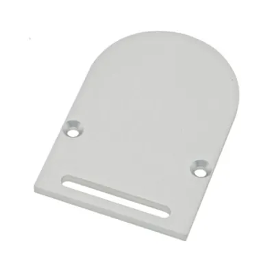 Profile end cap CLR round with longhole incl. Screws