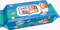 Șervețele umede cu capac Lara Baby Soft - Fresh Baby, 72 buc, albastru