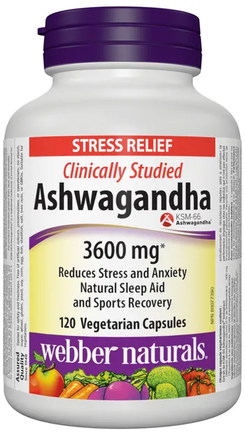 Ashwagandha, 300 mg, 120 capsule, Webber Naturals