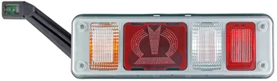 Stop tripla lampa spate stanga (LED, 24V, lumini ceata, lumini mers inapoi, lumini stop,lumini pozitie, reflector triangular) KRONE