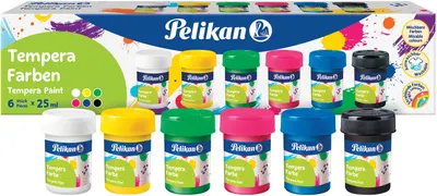 Vopsele tempera Pelikan - 6 x 25 ml