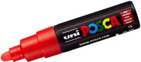 Marker permanent cu varf rotund Uni Posca - PC-7M, 5.5 mm, rosu