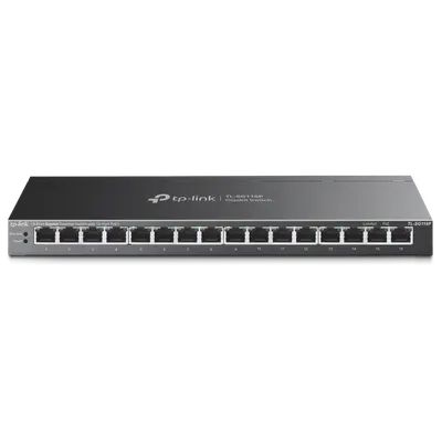 "16-Port Gigabit Desktop Switch with 16-Port PoE+ PORT: 16× Gigabit PoE+ Ports SPEC: 802.3at/af, 120 W PoE Power, Desktop Steel
